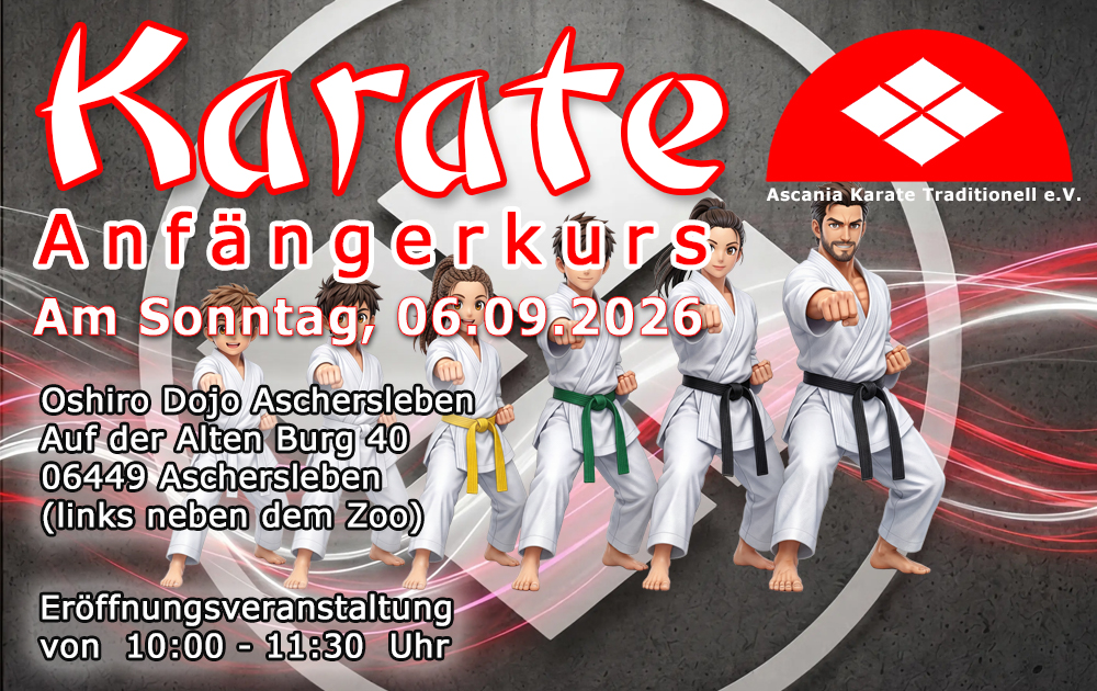 Karate Anfängerkurs 2026 in Aschersleben