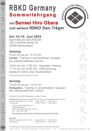 RBKD Sommercamp mit Sensei Hiro Obara